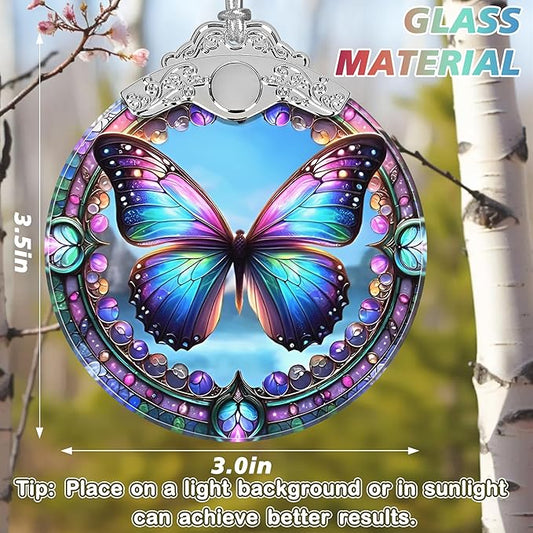 Christmas Ornament - Stained Glass Butterfly - Home Decor - Holiday Present Ideas - Gift Exchange - Gorgeous Butterfly