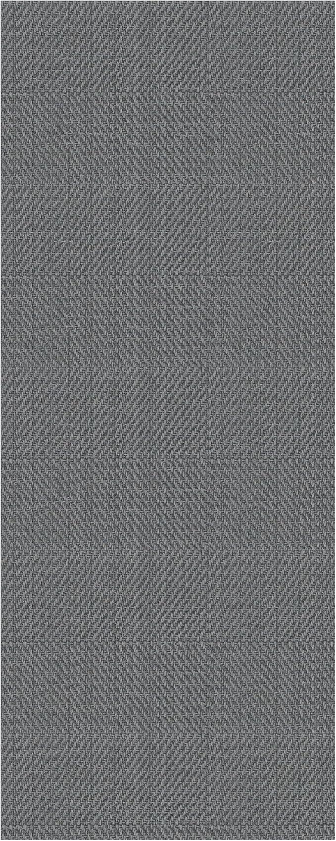 IOHOUZE Washable Runner Rug 2x5 Non Slip Runners for Hallways Entryway Runner Indoor, Kitchen Throw Rug Woven Cotton Floor Carpet for Hall Entrance Bedroom, Charcoal/Dark Grey