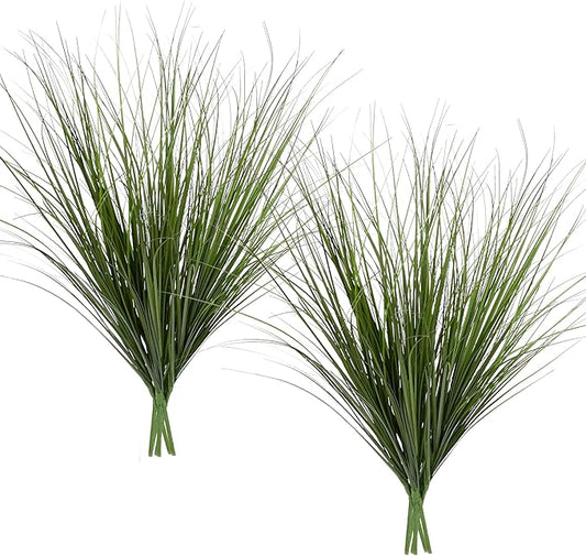 12PCS Fake Plants Artificial Wheat Grass Greenery Plastic Plants Fake Grass Artificial Plants for Outdoor Decor Artificial Grass Plant with Greenery Stems for Indoor Home Decoration 26.4"