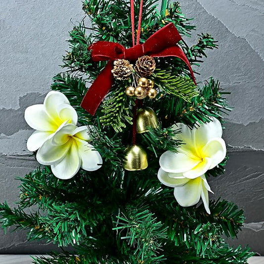 Birthday Gifts for Women 10pcs Gradient Yellow Flowers PU Real Touch Flowers Hawaiian Plumeria Frangipani Artificial Flowers for DIY Birthday Gifts Wedding Gifts Home Decor Table Centerpiece