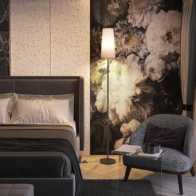 SUNMORY Floor Lamps for Living Room/Bedroom/Office, Standing Lamp with Remote Control, 3 Color Temperature, Dimmable Corner Tall Lamp, Suitable for Modern/Boho/Farmhouse and Other Home Decor Styles