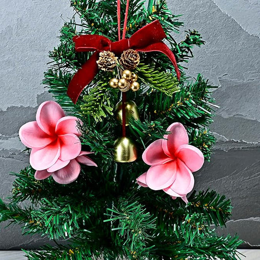 10pcs Gradient Grapefruit Pink Flowers PU Real Touch Flowers Hawaiian Plumeria Tropical Artificial Flowers for DIY Floral Gifts Wedding Home Office Table Decor Farmhouse Table Centerpiece Decorations