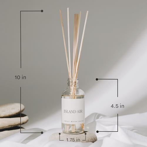 Sweet Water Decor Palo Santo Patchouli Reed Diffusers for Home - Room Diffuser with Nutmeg, Patchouli & Olibanum Scent - Premium Oil Reed for Bathroom Lasts for 3 Months
