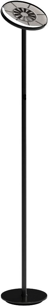 Brightech Sky LED Floor lamp, Torchiere Super Bright Floor Lamp for Living Rooms & Offices - Dimmable, Tall Standing Lamp for Bedroom Reading - Brushed Nickel