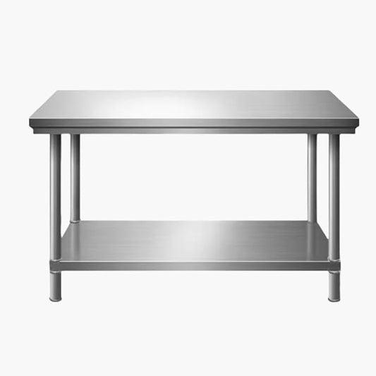 Stainless Steel Table Prep & Work Table 20x 32Inches NSF Heavy Duty Commercial with Undershelf and Backsplash for Restaurant Kitchen Home and Hotel