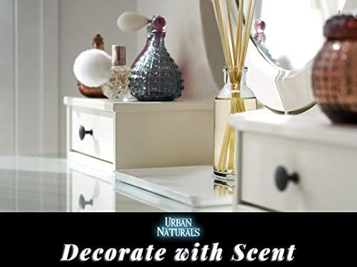 Urban Naturals Moroccan Amber Essential Oil Reed Diffuser Gift Set | Golden Silk Amber, Sun-Kissed Citron, Raw Coconut & Acai | Great Home Fragrance Gift Idea