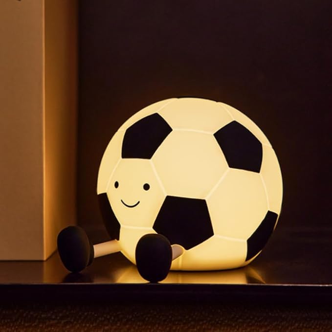 QANYI Sport Fans Soccer Light,Rechargeable Small Lamp Dimmable with Soft Touch,Football Nightlight Accessories Stuff Game Decor, Birthday Christmas Soccer Lover Gifts for Girls 8-12 Kids Teens Boys