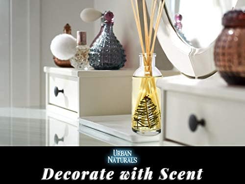 Urban Naturals Pine Forest Reed Diffuser Set - White Pine Needles, Eucalyptus and Sandalwood - Christmas Tree Scent - Holiday Decor with Real Pine Branches