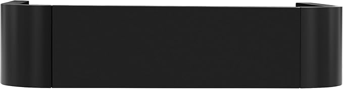 kevinplus 52'' Modern Console Table Sofa Table Minimalist Entryway Table, Contemporary Narrow Console Table Sofa Table for Living Room Dining Room Kitchen Entryway, Curved Tabletop, Black