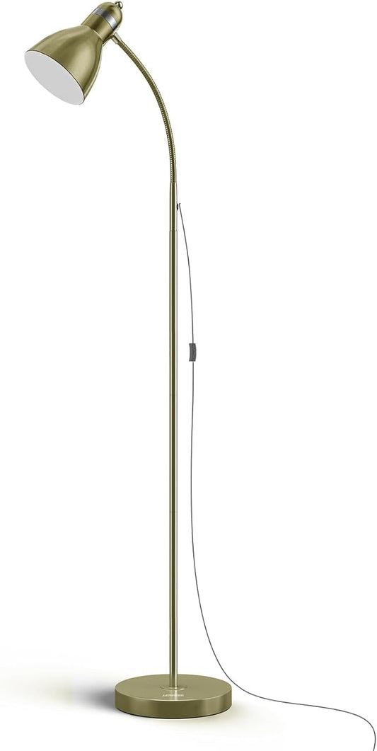 LEPOWER Floor Lamp, Metal Standing Lamp with Adjustable Gooseneck, Heavy Metal Base, Reading Pole Lamp for Office, Floor Lamps for Bedroom, Living Room