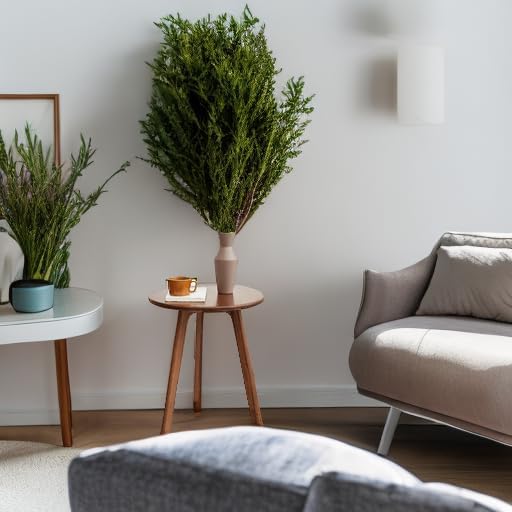 100% Solid Oak Round Side Table, Small Table w/Stable Frame, Round End Table, Small Side Table for Living Room, Bedroom, Couch(Walnut, 17.71" D x 19.68" H)