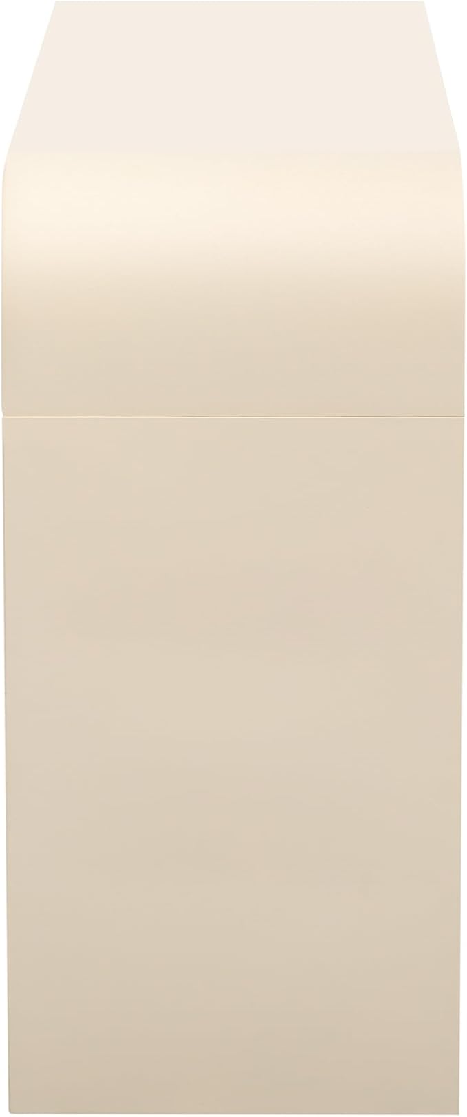 kevinplus 55'' Modern Console Table Sofa Table Entryway Table with 2 Drawers for Living Room, Contemporary Wood Console Table Sofa Table Sturdy Construction for Living Room, Apricot Cream/Wood