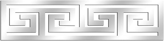 12 Pcs Geometric Shape Acrylic Wall Stickers Removable Adhesive Wall Mirror Decor for DIY Living Room Home Background (Silver)