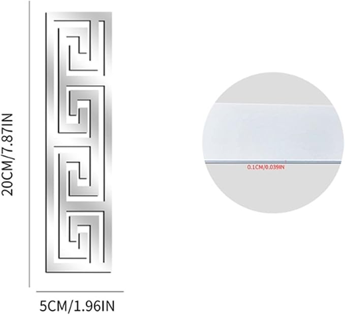 12 Pcs Geometric Shape DIY Acrylic Wall Stickers Removable Adhesive Wall Mirror Decor for Living Room Home Background (Gold)