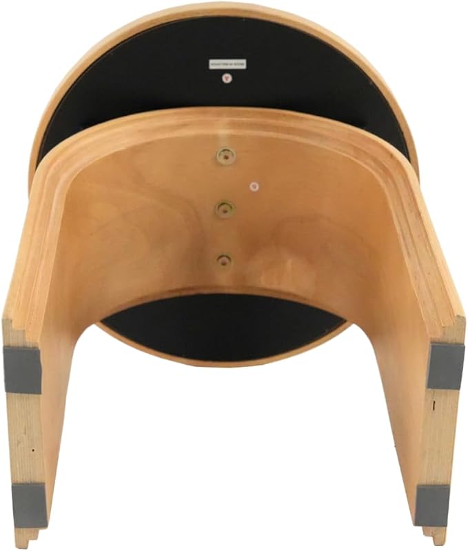 Round Side Table, Farmhouse Wood End Table with Sturdy Base, Small Drink Table for Living Room, Bedroom and Small Spaces