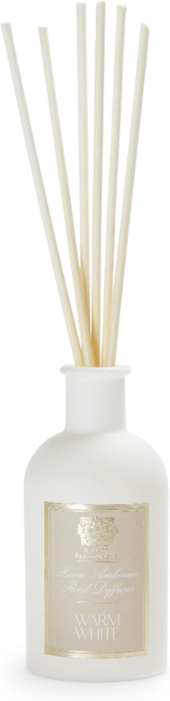 Antica Farmacista Home Ambiance Diffuser - Long-Lasting Reed Scent Diffuser - Luxury Room Freshener Gift - Warm White, 3.4 fl oz