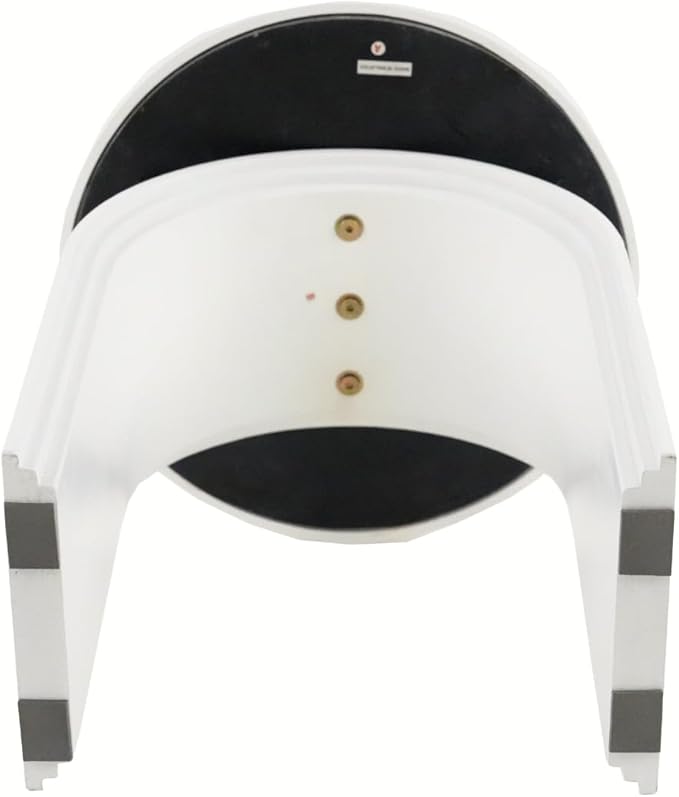 Round Side Table, Modern White Wood End Table with Sturdy Base, Small Drink Table for Living Room, Bedroom and Small Spaces