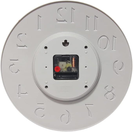 Infinity Instruments Vogue, Modern Matte Finish Open Face Wall Clock, Stunning Easy to Read Metal Hands and Numbers, Easy Hang Keyhole Design, 12 Inch, Grey/Rose Gold…