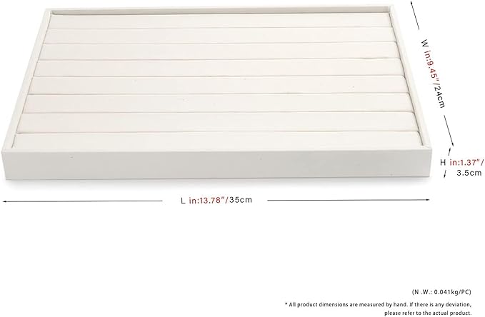 7-Slot Linen Jewelry Display Tray – Elegant Organizer for Rings, Earrings, Studs | Compact Storage & Decorative Showcase for Jewelry Accessories (Beige)