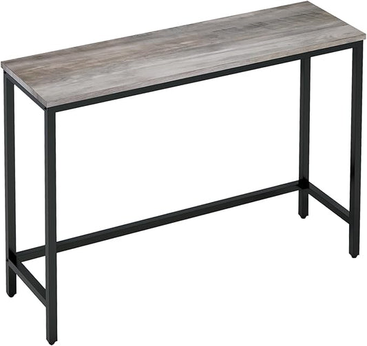 39.4” Console Table, Hallway Entrance Table Sofa Table Behind Couch, for Living Room, Entryway, Easy Assembly, Accent Table, Grey