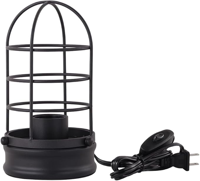 Cerdeco Small Vintage Table Lamp,Industrial Desktop Lamp for Bedside,Bar,Cafe,Bedroom,livingRoom,(Bulb Not Included)