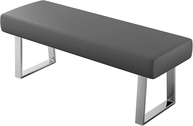 JIEXI Bedroom Bench Bed end upholstered Bench Indoor Corner Small Bench, with Metal Legs,for Kitchen entryway Dining Room and Living Room Window, Plant Bench, Footstool