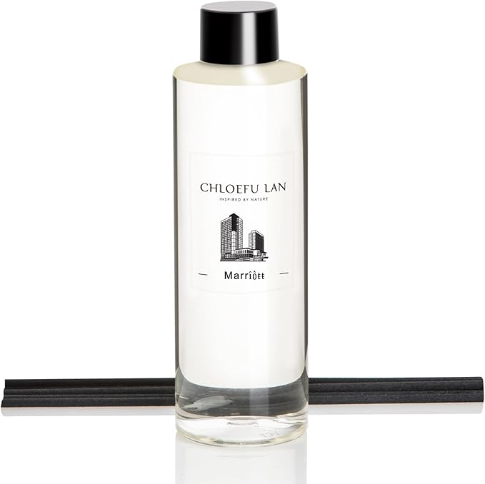 Chloefu LAN Hotel Scented Oil Diffuser Refill 200ml/6.76 fl oz Natural Essential Scented Oil - Best for Aromatherapy, SPA and Home, 0% Alcohol, Unique Blend to Promote Sleep & Relieve Stress