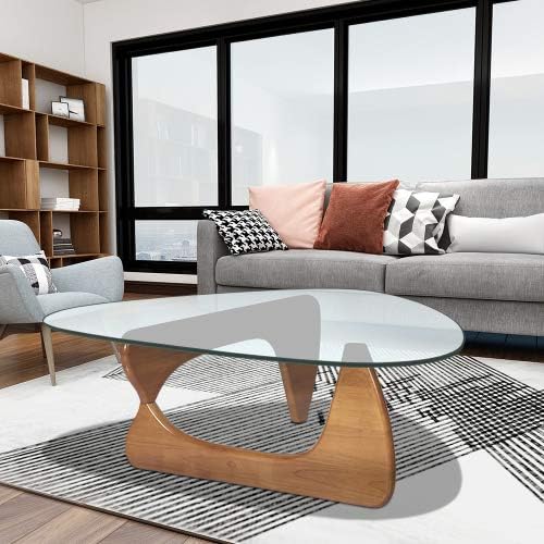 Home Modern Triangle Coffee Table with Storage Shelf, Lift-Top Design for Living Room, Small Space Accent Table