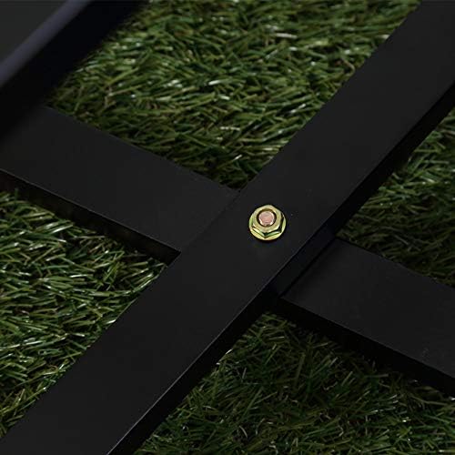 Small Side Table Square Folding, Patio Foldable Wooden End Tables for Outdoor Indoor Porch Camping Living Room Bedroom, as Coffee Table or Plant Stand, Black