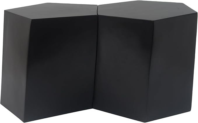 Nesting Coffee Table Set of 2, Modern Round Wooden Circle Accent Coffee Tables for Small Spaces Living Room Bedroom Balcony Office Drum Side Table