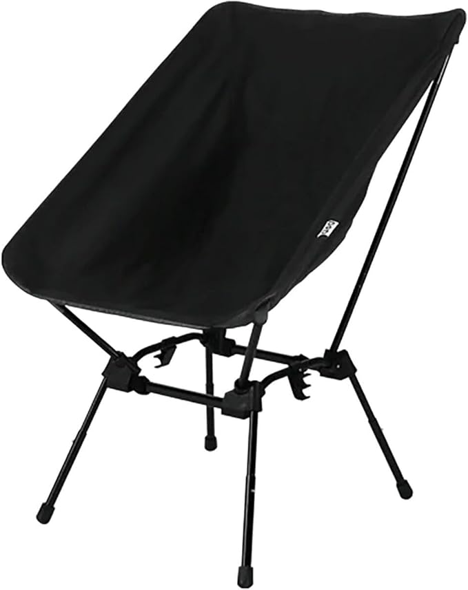 DOD Sugoi Chair - A Portable Camping and Backpacking Chair - Adjustable to The Ideal Height and Seating - Angle for Any Outdoor Activity - Black