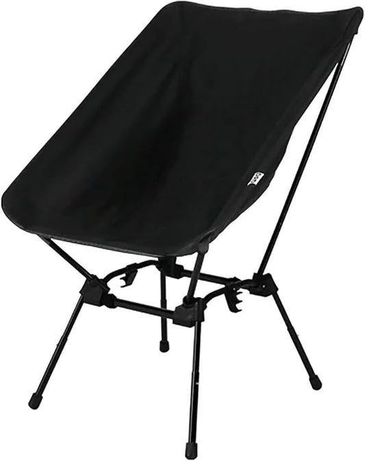 DOD Sugoi Chair - A Portable Camping and Backpacking Chair - Adjustable to The Ideal Height and Seating - Angle for Any Outdoor Activity - Black