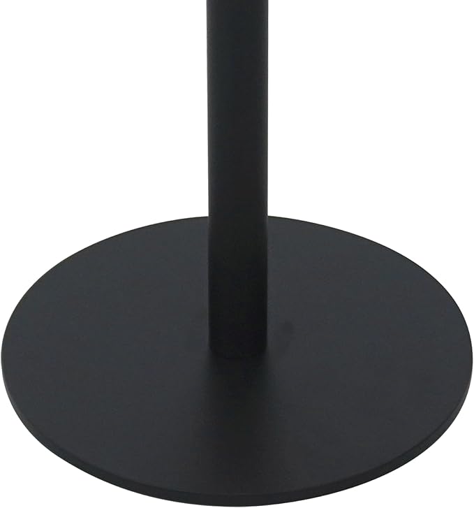 Get Set Style Drink Table, Round End Table, Side Table, Modern Pedestal Table with Metal Base, Small Accent Table for Sofa Couch/Chair, Living Room, Bedroom, Dorm, Patio (Natural)