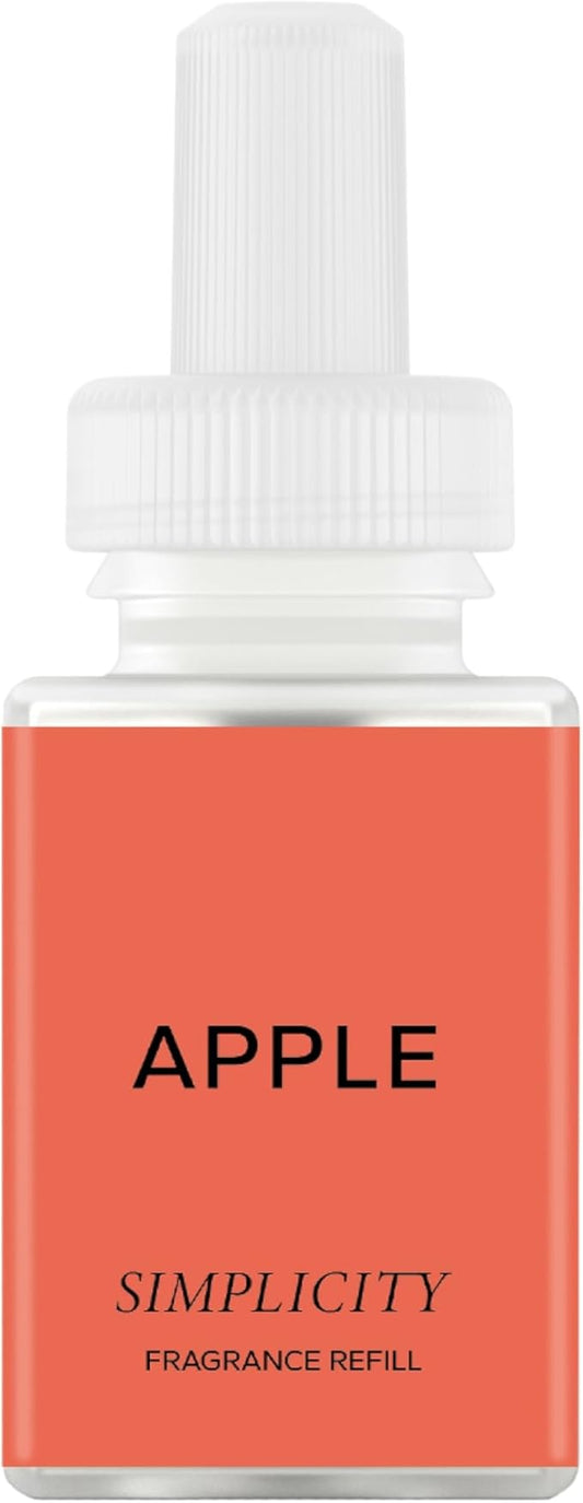 Pura & Simplicity Home Scent Refill - Smart Air Diffuser - Up to 120-Hours of Luxury Fragrance per Refill - Home Essential - Clean & Safe Diffuser Fragrance - 2 Pack, Apple