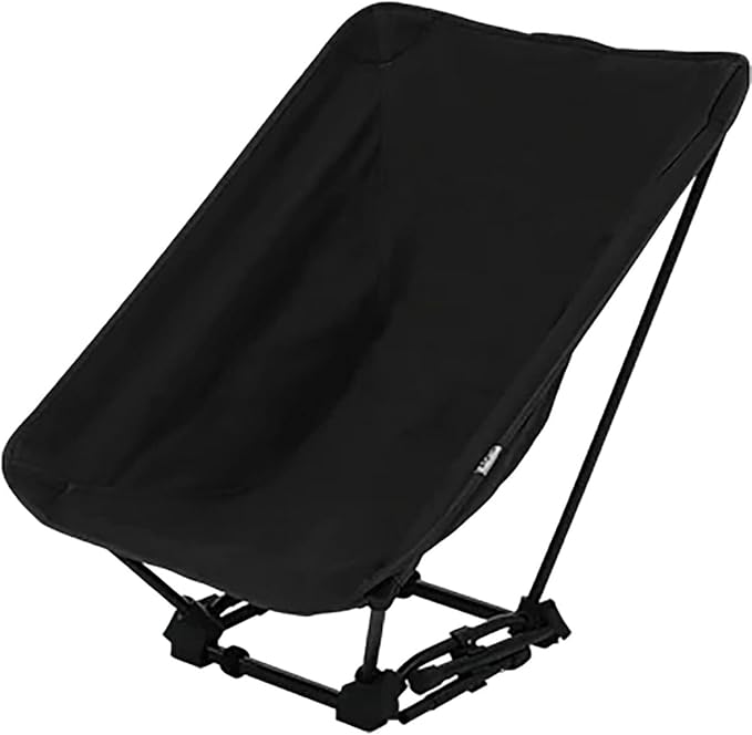 DOD Sugoi Chair - A Portable Camping and Backpacking Chair - Adjustable to The Ideal Height and Seating - Angle for Any Outdoor Activity - Black