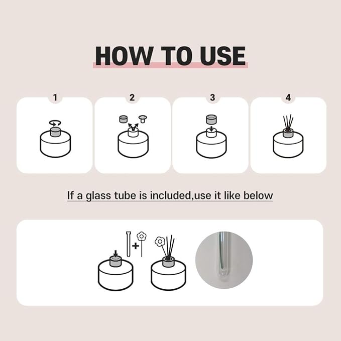 COCODOR Rose Reed Diffuser Set / 6.7oz / Garden Lavender/Scent Diffuser with Sticks Home Fragrance Reed Diffuser for Bathroom Shelf Decor