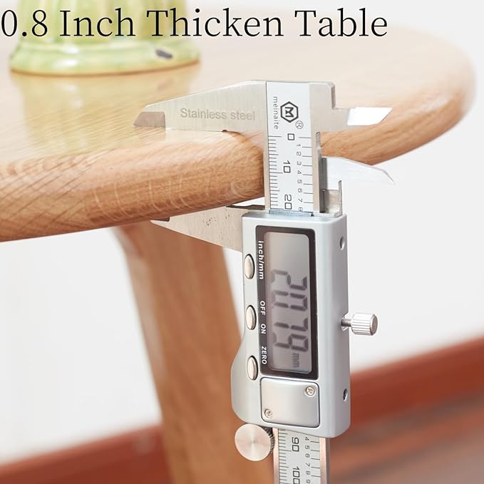 100% Solid Oak Round Side Table, Small Side Table for Small Spaces, 3-Legged Living Room End Tables with Stable Frame for Bedroom Couch Side Entryway, Natural