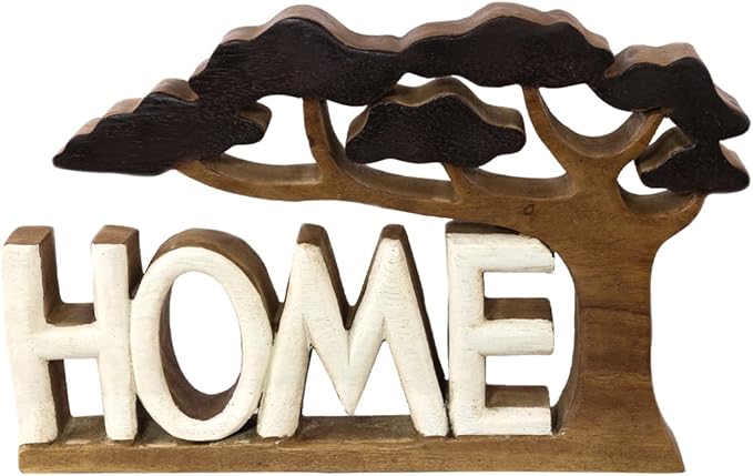 Decozen Gifts for Mom - Wooden Home Sculpture - Mother's Day Birthday Gifts, Home, Office, Living Room, Shelf, Fireplace, Farmhouse, Tabletop, Boho and Mantle Decor - Mothers Day Decorations