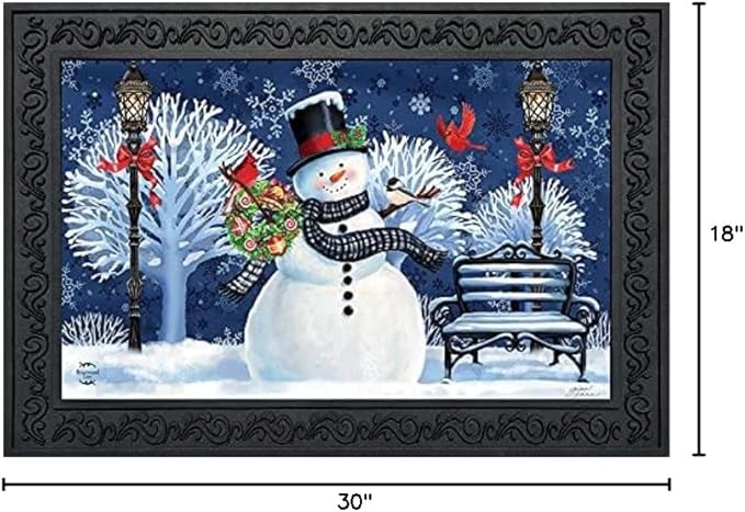 Briarwood Lane Snowman Holiday Cheer Christmas Doormat