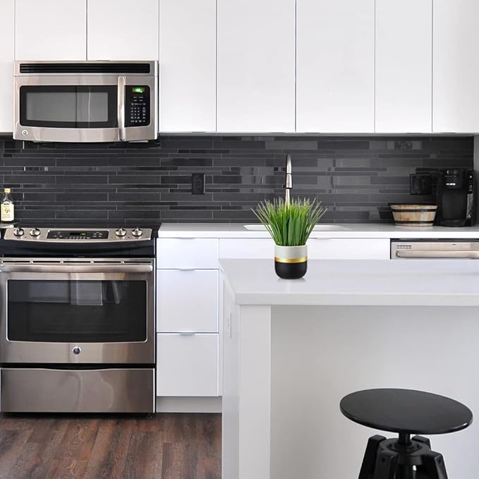 Artificial Plants Small Faux Plant Decor Fake Potted Plant Faux Plants in Pots Fake Grass Pot for Home Table Office Desk Room Bathroom House Indoor Decorative Gifts