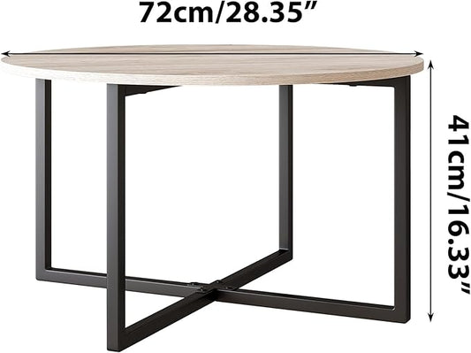 Round Coffee Table Sofa Table Kitchen Dining Tables Modern Leisure Tea Table Office Conference Pedestal Desk White