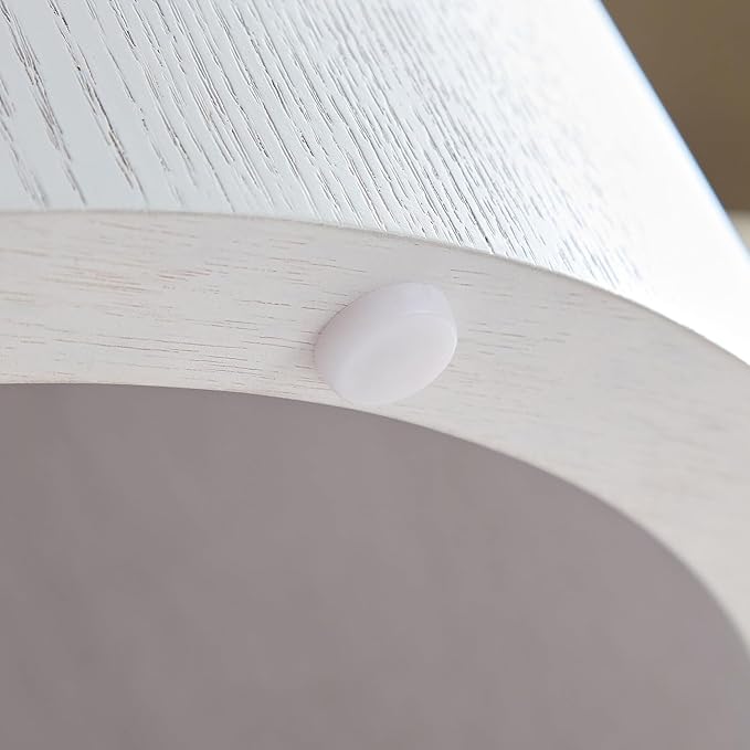 KEVINSPACE Coffee Table Set of 2, 18.9" Modern Round Coffee Tables White Nesting Coffee Table Circle Side Table for Small SpaceAccent End Table Set No Assembling White Wood Grain