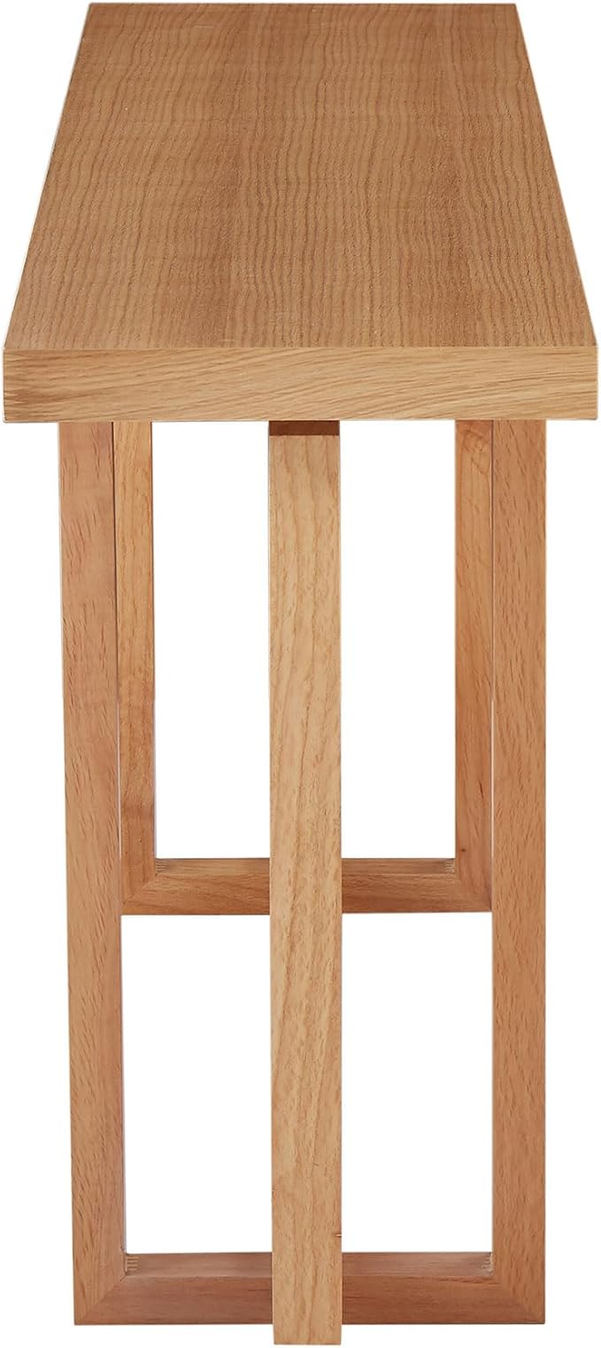 Console Table 59.05" Wood Narrow Entryway Modern Extra Long Decorative Sofa Table Accent Hallway Table for Entryway, Hallway, Living Room, Foyer, Corridor, Oak