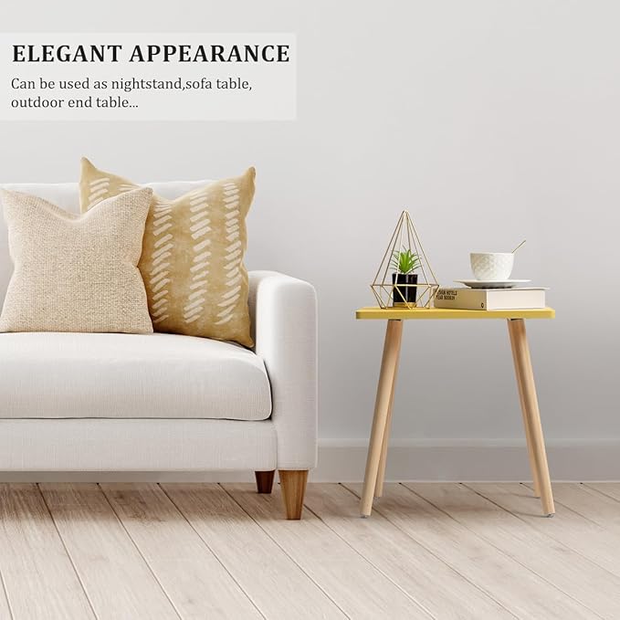 FORAOFUR Side Tables Living Room Set of 2, Small Wooden Table Accent Table Living Room, Bedroom, Accent Tables for Small Spaces, Easy Assembly