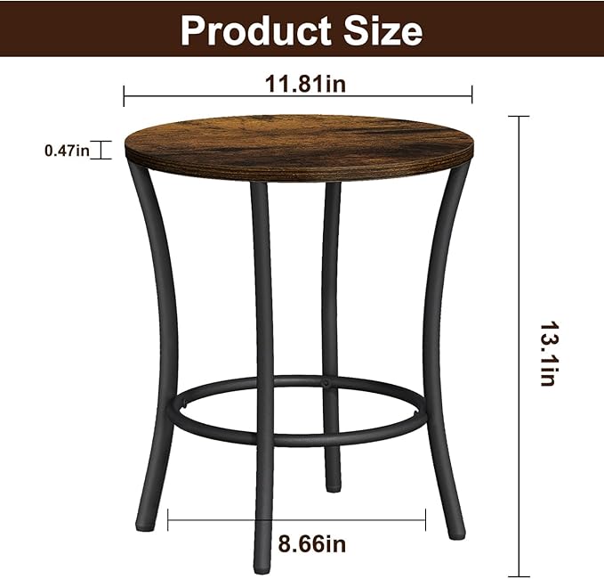 YINMIT Plant Stand Indoor, Round Plant Pots,Flower Pots for Indoor Plants, Adjustable Plant Shelf for Multiple Plant , Corner Plant Stand for Living Room Balcony Patio & Garden (Brown, Small)