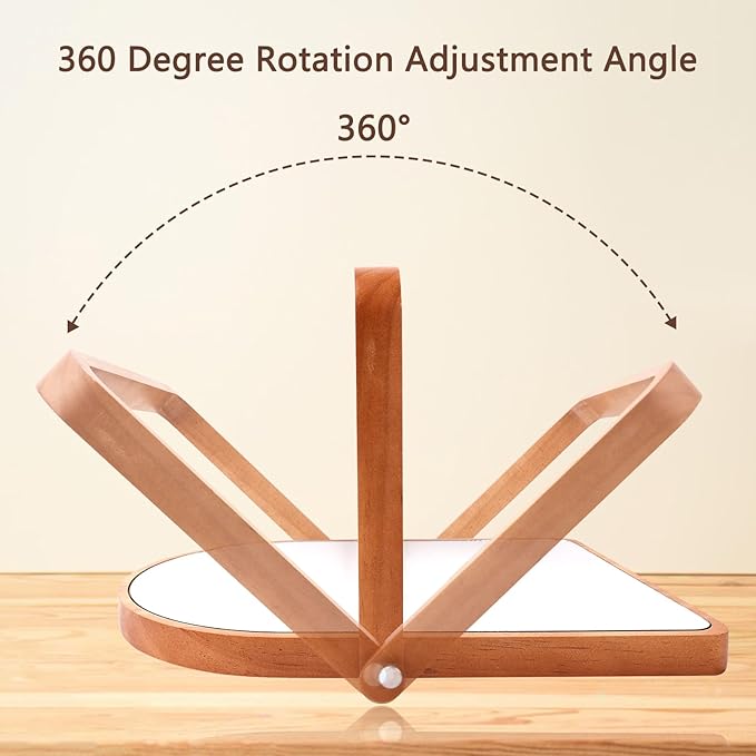 ZOROSY Table Desk Vanity Mirrors for Girl- Portable Folding Makeup Mirrors, Wall-Mounted Mirrors for Living Room, Bathroom,Bedroom (16.5" L x 12" W)