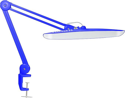 Neatfi XL 2,200 Lumens LED Task Lamp, 24W Super Bright Desk Lamp, 117 Pcs SMD LED, 4 Level Brightness, Dimmable, Task Light for Home, Office, Workbench (Non-CCT, Sapphire Blue)