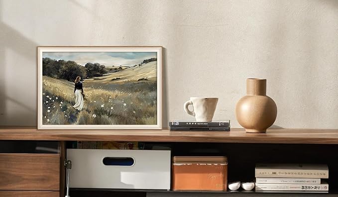 YUEYARIT Framed wall art, vintage wall decor, Countryside farmhouse style decor(16X24) Inches