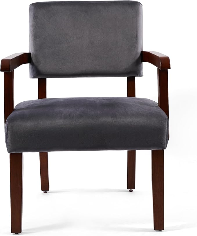 Modern Accent Chair, Upholstered Living Room Chairs with Wood Frame, Oversized Reading Armchair for Bedroom Waiting Room