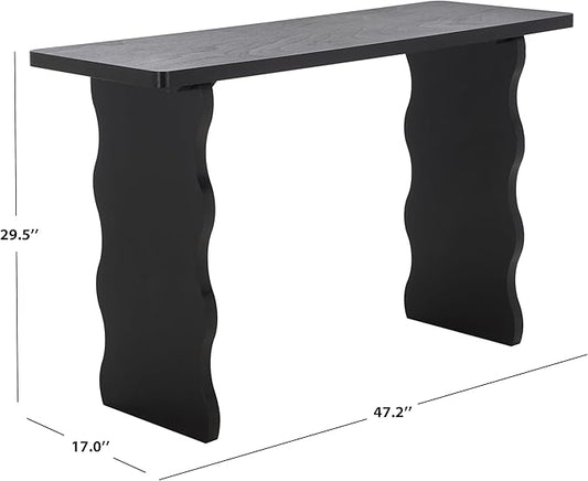 SAFAVIEH Home Collection Preslyn Matte Black Console Table for Entryway, Living Room, Foyer